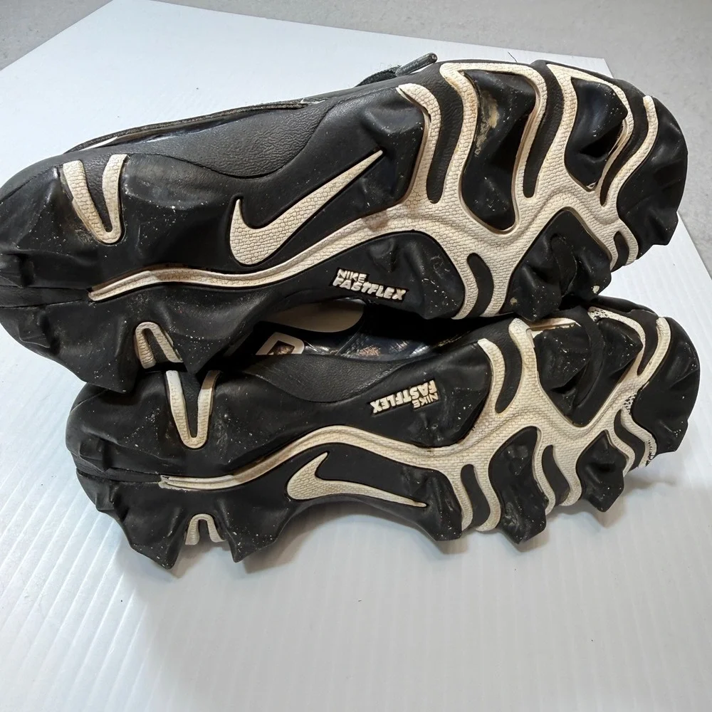 Nike Vapor Fastflex Football Cleats Men 10.5 Black Gray Good Low Top Athletic